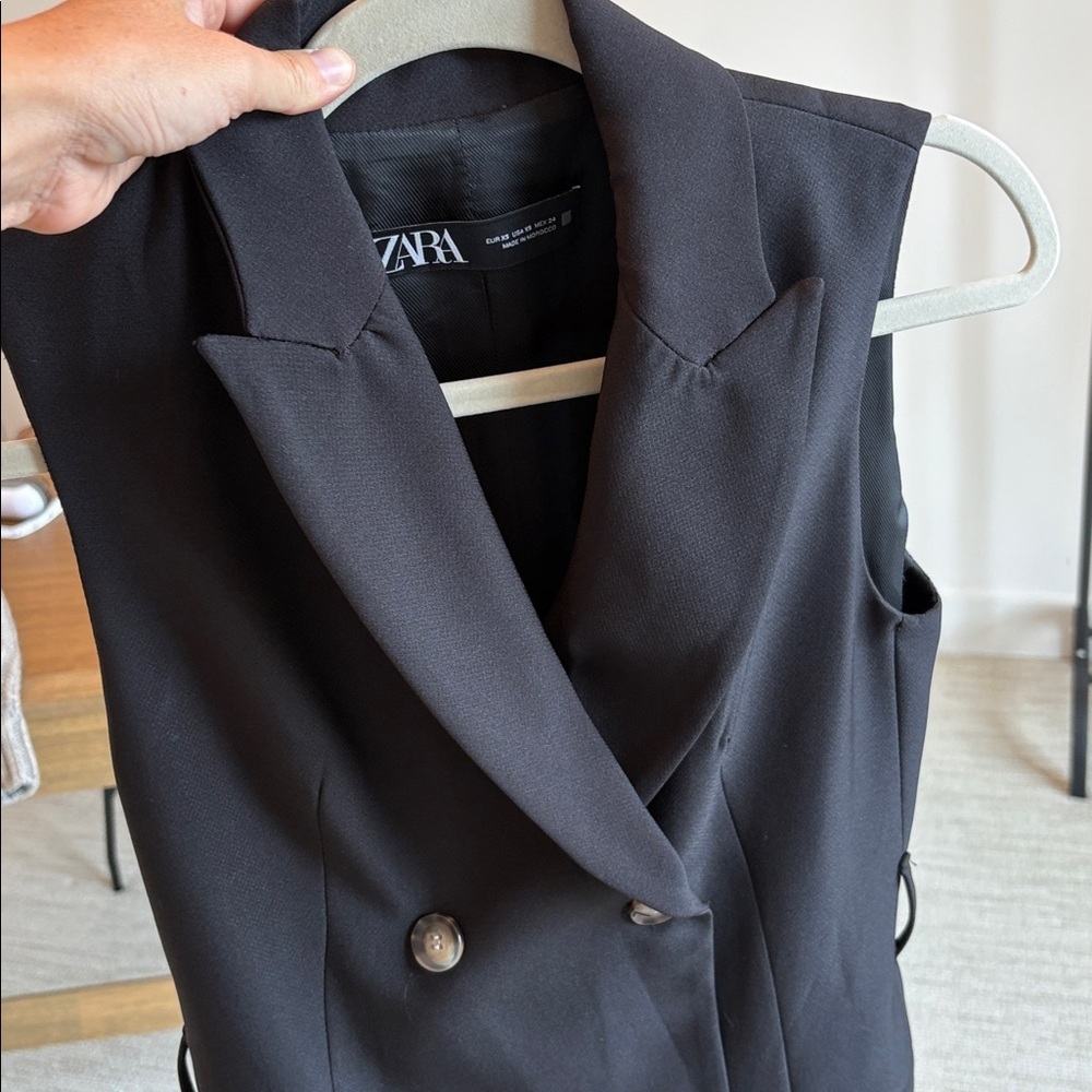 Zara Double Breasted Button Front Mini Dress - image 7